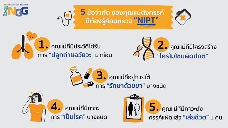 คุณแม่ทุกคนตรวจ NIPT ได้ แต่มี 5 ข้อจำกัด ที่ต้องรู้ก่อนตรวจ