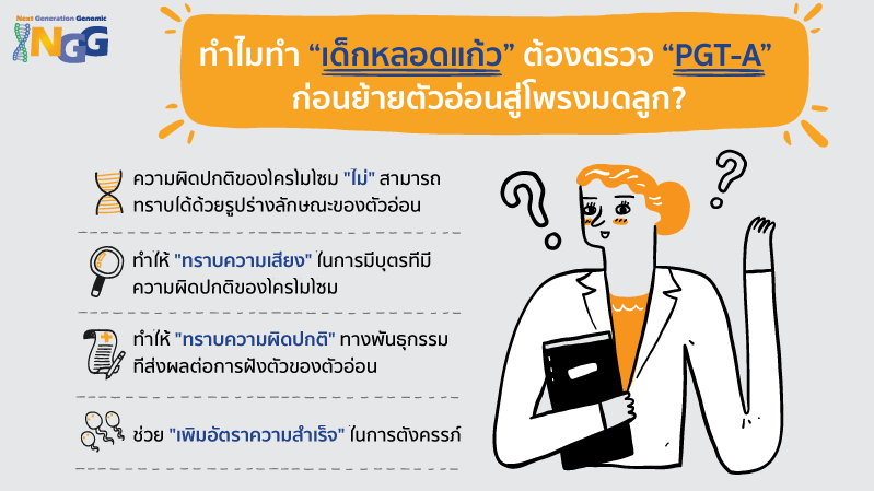 ทำไมทำเด็กหลอดแก้ว ต้องตรวจ PGT-A ก่อนย้ายตัวอ่อนสู่โพรงมดลูก?